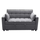 Divan-krevat Borg HM3289.11, 2 vende, 140x75x89cm, gri