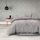 Set çarçafësh AmeliaHome Flamingo Light, mikrofiber, 155 x 220 cm, gri me rozë