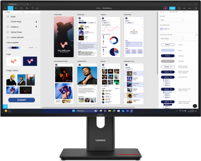 Monitor Lenovo ThinkVision T32UD-40, 31.5", 4K UHD, i zi