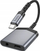 Adapter audio Hoco LS39, USB C në USB C dhe 3.5 mm, 27W, gri