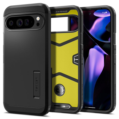 Mbrojtëse për celular Spigen Tough Armor, për Google Pixel 9/9 Pro/9 Pro XL, e zezë