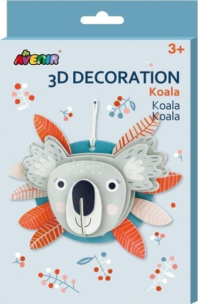 Set punimesh kreative Avenir 3D Koala Junior, karton, 5 pjesë, gri
