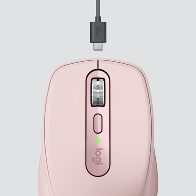Maus Logitech MX Anywhere 3, Wireless, rozë