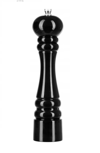 Mulli me dorë për kripë dhe piper, prej druri, 24 cm, kafe
