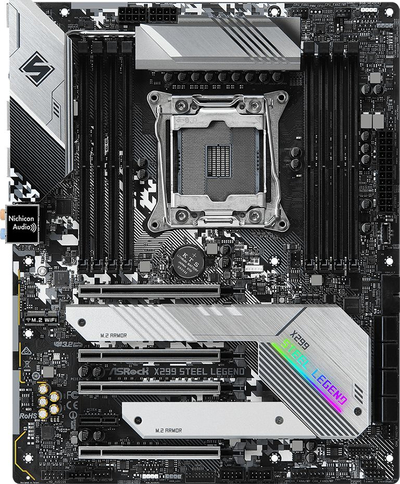 Pllakë amë ASRock X299 Steel Legend, LGA 2066, ATX, gri