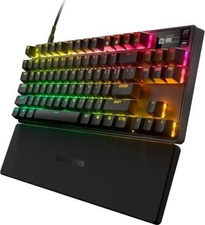 Tastierë gaming SteelSeries Apex Pro TKL, mekanike, RGB, QWERTZ gjermane, e zezë
