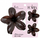 Set kapëse flokësh Ecarla SP427, 3 copë, dizajn lule ombre