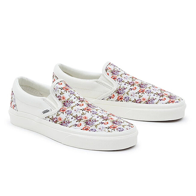 Atlete për femra Vans Classic Slip-Ons, të bardha/shumëngjyrëshe