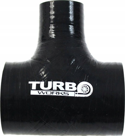 Lidhës T silikoni TurboWorks, 67mm 25mm, i zi