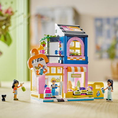 Set LEGO Friends Secondhand Clothing Store 42614, kreativ ndërtimi, 6+