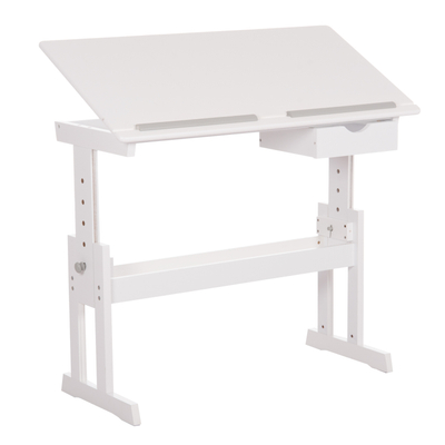 Tavolinë vizatimi Ascent HM18289, MDF, 109x55x87.5cm, e bardhë