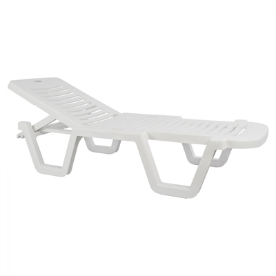 Shezllon plazhi plastik, 70×190×36