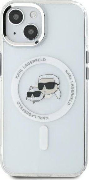 Mbulesë telefoni Karl Lagerfeld IML K&CH Heads, MagSafe, për iPhone 14, transparente