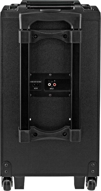 Kutinë zanore party Bluetooth 8", 120W, RGB LED, portative, e zezë