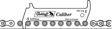 Мерач за истрошеност на ланец OkBaby Rohloff Caliber 2 ROL 3000, не’рѓосувачки челик, за ланец на велосипед, сребрен