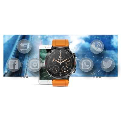 Ora inteligjente Gravity GT21-2, ekran 1.6", IP67, portokalli