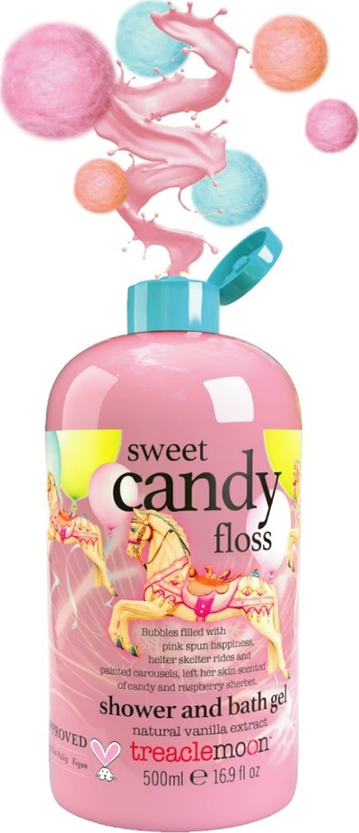 Xhel за туширање Treaclemoon Sweet Candy Floss, за туш и бања, 500ml