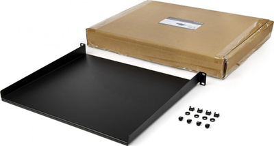 Raft serveri StarTech 1U, për kabinete 19", metal i rëndë, i zi