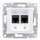 Prizë dyfishe kompjuterike Schneider Electric Sedna RJ45 Cat 5e UTP, krem