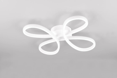 Llambë tavoni Trio Lighting Fly LED, 40 x 40 cm, 4000K, e bardhë mat