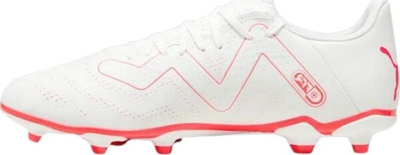 Këpucë futbolli Puma FUTURE PLAY FG AG, për burra, UK 8.5, të bardha me portokalli
