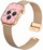 Smartwatch për goca GRAViTY GT28, rrip gome 22mm, IP68, rozë