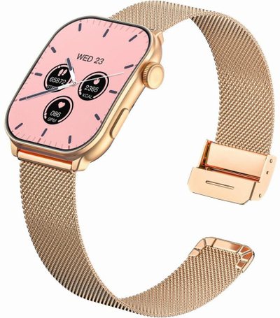 Smartwatch për goca GRAViTY GT28, rrip gome 22mm, IP68, rozë
