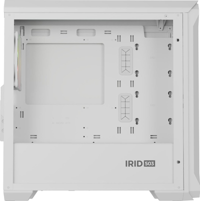 Kuti PC Natec Genesis Irid 503 ARGB LITE, Micro ATX Mini ITX, xham i temperuar, e zezë