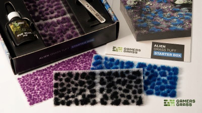 Set tufash bari Gamers Grass Alien, starter box, për miniatura