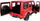 Makinë lodër me telekomandë Rastar Mercedes G63, 1:14, 2.4GHz, e kuqe