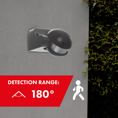 Sensor lëvizjeje Maclean MCE358, për ndriçim, i zi
