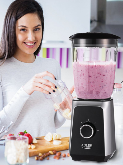 Blender Adler AD 4076, 500 W, i zi / i hirtë