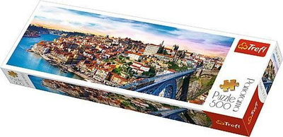 Puzzle Trefl Panorama Porto Portugali, 500 elemente
