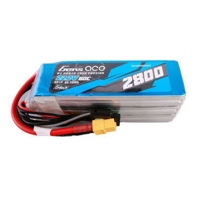 Bateri LiPo Gens Ace Vkonn, 2800mAh, 22.2V 60C 6S, lidhës XT60, blu