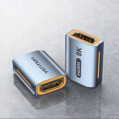 Adapter HDMI Vention, 2.1, Female to Female, 8K, gri