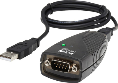 Adapter USB në Serial Eaton Tripp Lite Keyspan, RS-232, me kabllo, i zi
