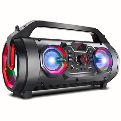 Boksa portativ Audiocore AC875, Bluetooth, LED, i zi