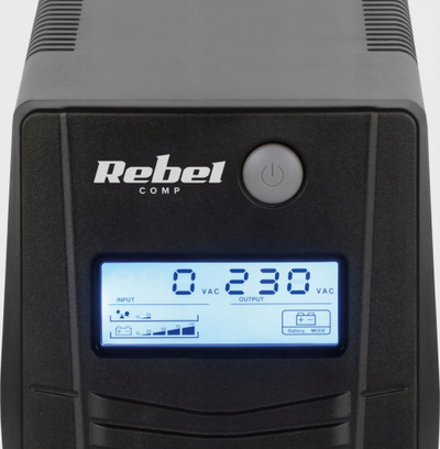 UPS Rebel Nanopower Plus 650, 650VA 360W, LCD USB, i zi