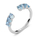 Unazë femrash Brosway Fancy FCL13A, argjent 925, zirkon blu