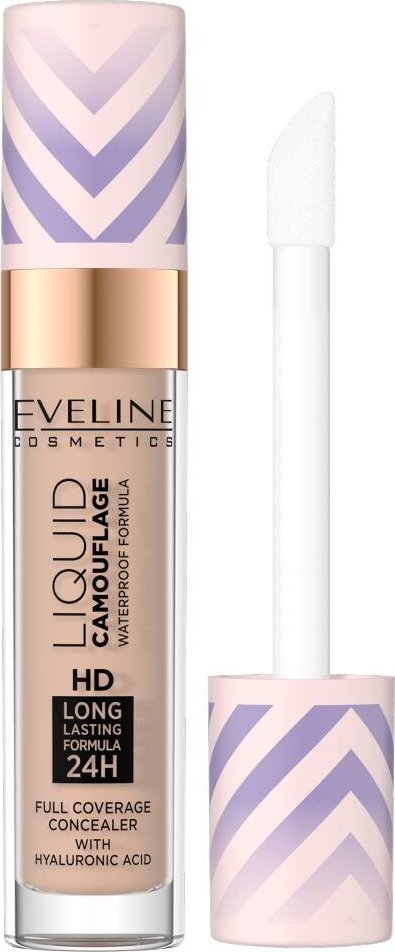Korrektor Eveline Cosmetics Liquid Camouflage 06, waterproof, me acid hialuronik, 7.5 ml