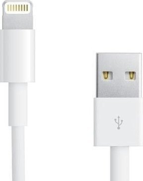 Kabllo Lightning Techly ICOC-APP-8WHTY2, 1 m, USB A, e bardhë