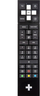 Pilot televizori RTV LP Canal Plus DSIW74, për Sagemcom Ultrabox, i zi