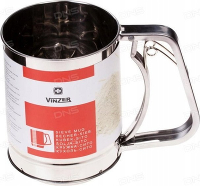 Sitë mielli Vinzer, 12.5cm, mban gati 850g, çelik inox