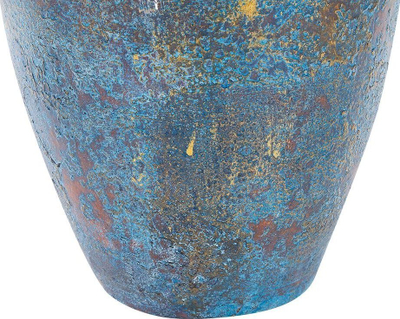 Vazo zbukuruese PIREUS Bottleneck, terrakotë, 60cm, blu