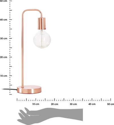 Llambë tavoline Atmosphera Keli Copper, metal, 45cm, bronx