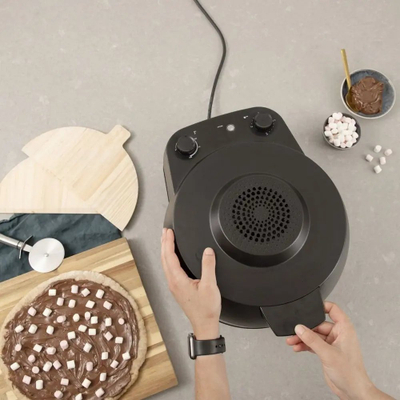 Furrë pice Princess Pro Pizza Oven, 1200W, gur qeramik, e zezë
