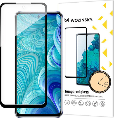 Xham mbrojtës Wozinsky për Infinix Hot 11S, 5D Full Glue, fortësi 9H, i zi