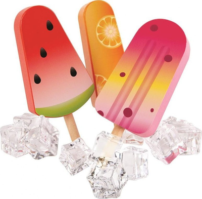 Set lodrash akullore Hape Popsicles, 6 copë, shumëngjyrëshe