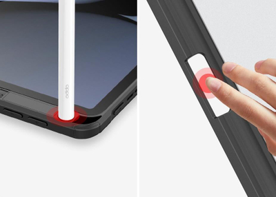 Këllëf tablet Dux Ducis Toby për Oppo Pad, me kapak Smart Case, me mbajtëse stylus, i zi