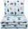 Set shtrati për bebe Pulp Azure Forest, pambuk me mbushje, 60x75 cm, blu e çelët